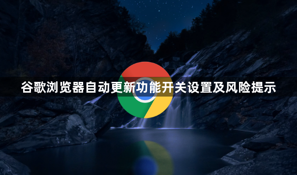 谷歌浏览器自动更新功能开关设置及风险提示1