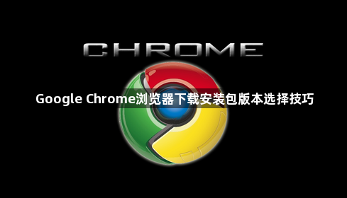 Google Chrome浏览器下载安装包版本选择技巧1