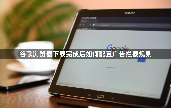 谷歌浏览器下载完成后如何配置广告拦截规则1