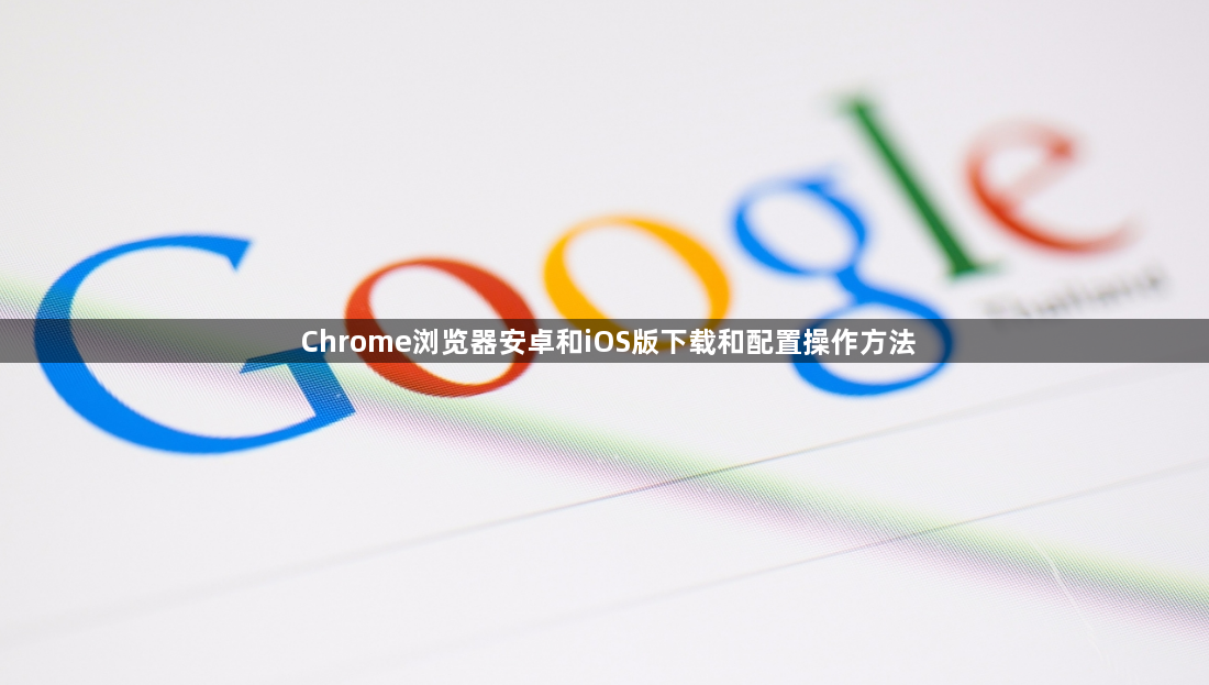 Chrome浏览器安卓和iOS版下载和配置操作方法1
