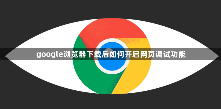google浏览器下载后如何开启网页调试功能1