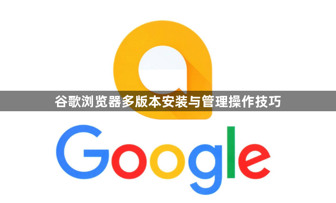 谷歌浏览器多版本安装与管理操作技巧1