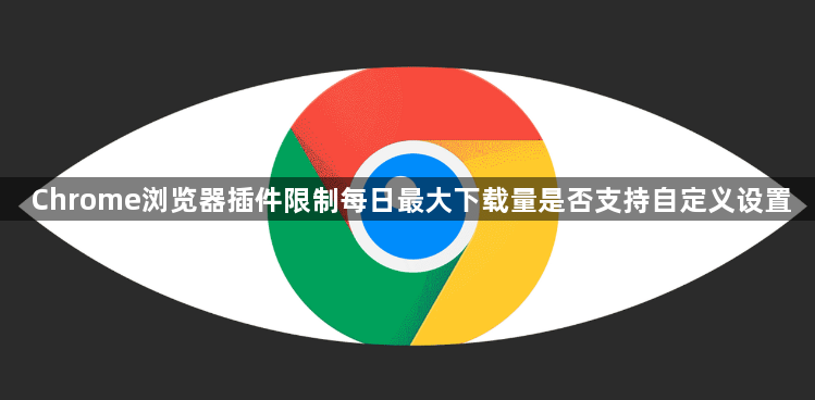 Chrome浏览器插件限制每日最大下载量是否支持自定义设置1