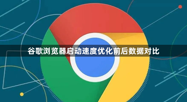 谷歌浏览器启动速度优化前后数据对比1