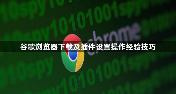 谷歌浏览器下载及插件设置操作经验技巧1
