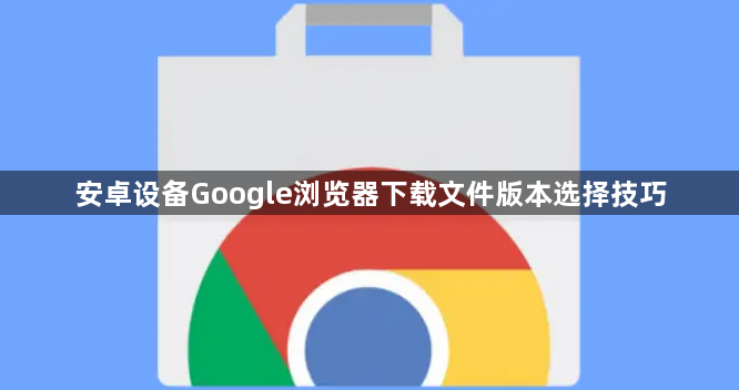 安卓设备Google浏览器下载文件版本选择技巧1