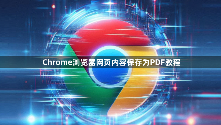 Chrome浏览器网页内容保存为PDF教程1