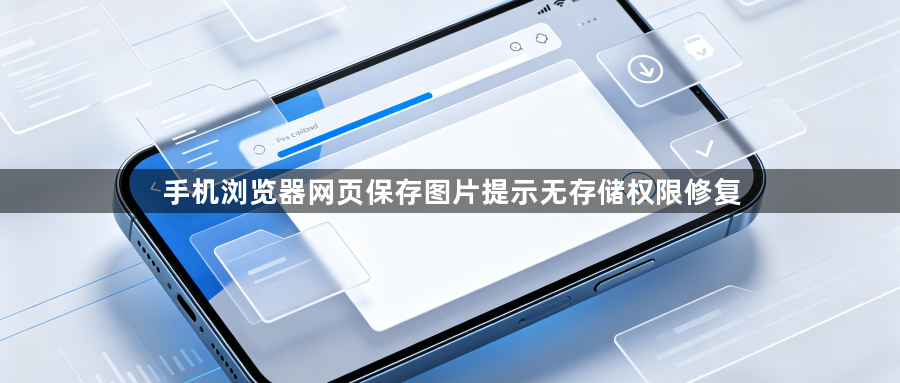 手机浏览器网页保存图片提示无存储权限修复1