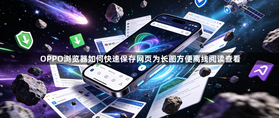 OPPO浏览器如何快速保存网页为长图方便离线阅读查看1
