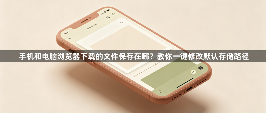 手机和电脑浏览器下载的文件保存在哪?教你一键修改默认存储路径1