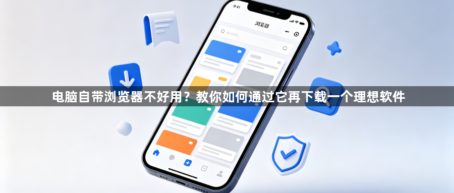 电脑自带浏览器不好用？教你如何通过它再下载一个理想软件1