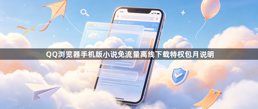 QQ浏览器手机版小说免流量离线下载特权包月说明1
