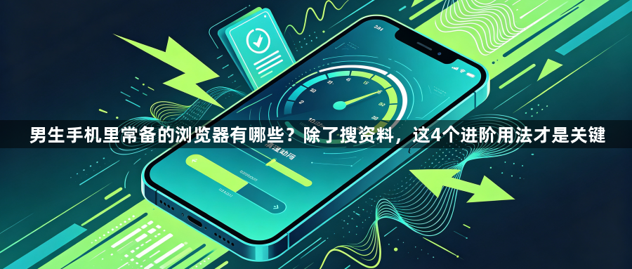 男生手机里常备的浏览器有哪些？除了搜资料，这4个进阶用法才是关键1