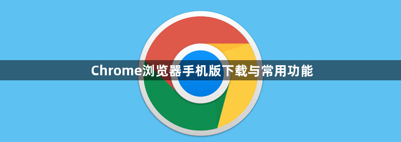 Chrome浏览器手机版下载与常用功能1