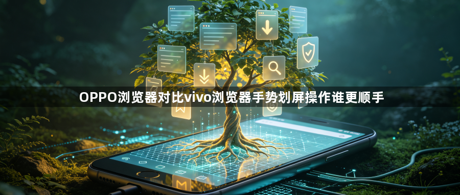 OPPO浏览器对比vivo浏览器手势划屏操作谁更顺手1