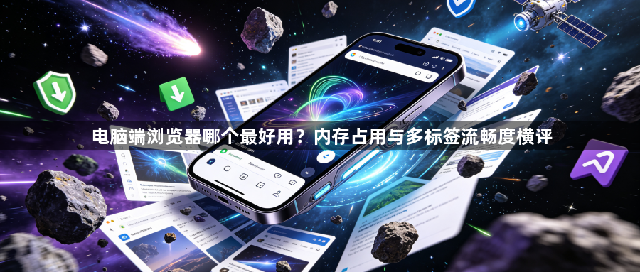 电脑端浏览器哪个最好用?内存占用与多标签流畅度横评1
