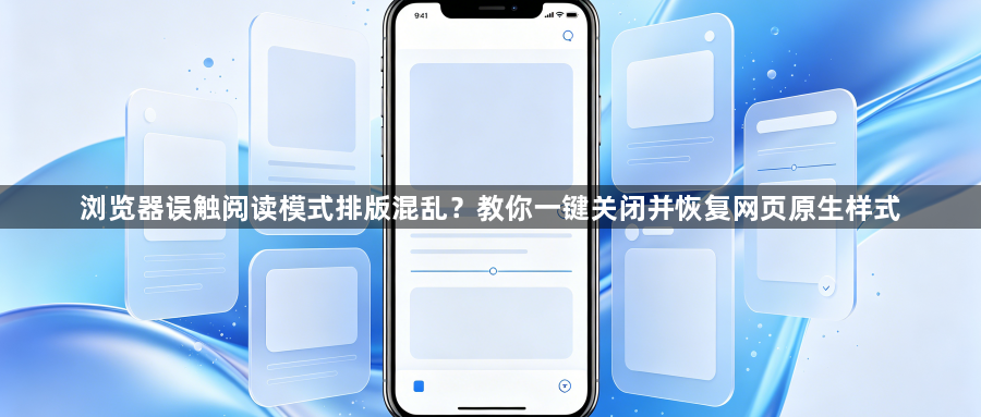浏览器误触阅读模式排版混乱？教你一键关闭并恢复网页原生样式1