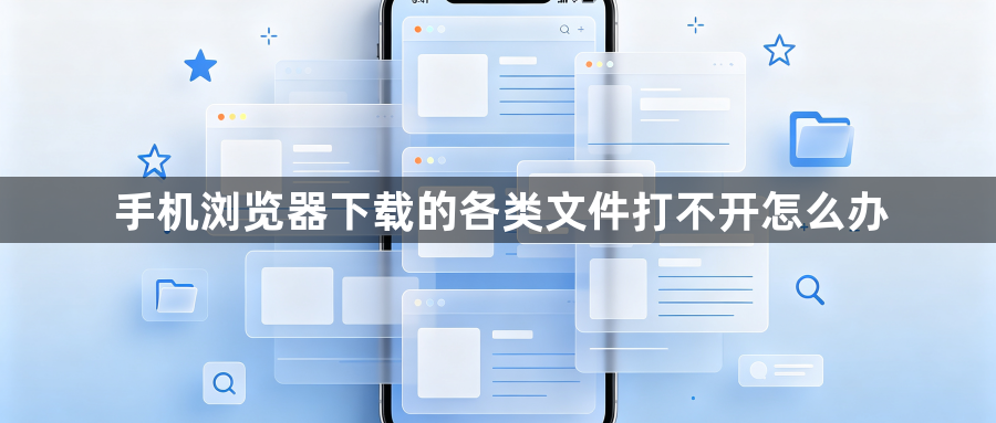 手机浏览器下载的各类文件打不开怎么办1