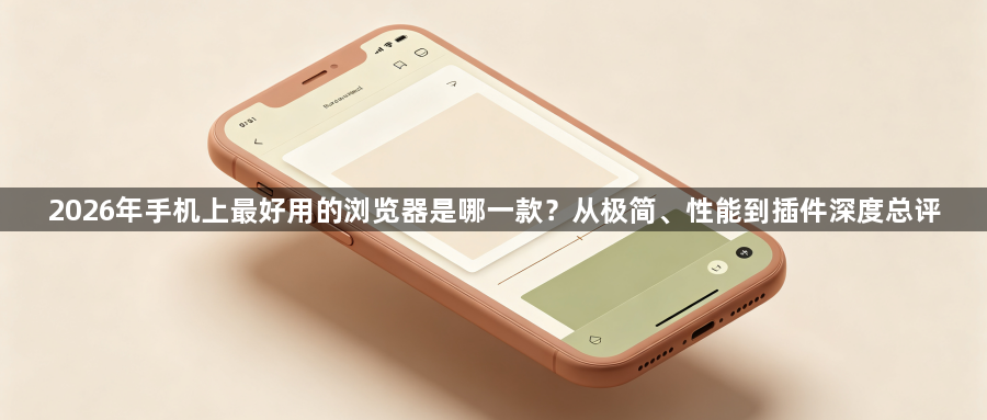 2026年手机上最好用的浏览器是哪一款?从极简、性能到插件深度总评1