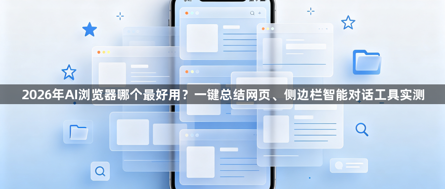 2026年AI浏览器哪个最好用？一键总结网页、侧边栏智能对话工具实测1