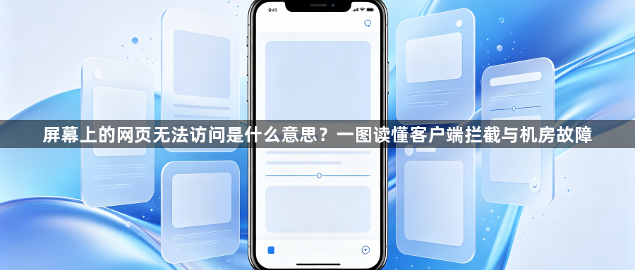 屏幕上的网页无法访问是什么意思?一图读懂客户端拦截与机房故障1
