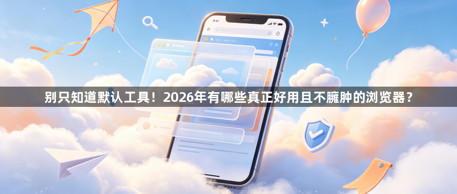 别只知道默认工具!2026年有哪些真正好用且不臃肿的浏览器?1