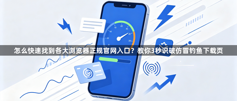 怎么快速找到各大浏览器正规官网入口？教你3秒识破仿冒钓鱼下载页1