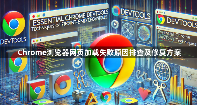 Chrome浏览器网页加载失败原因排查及修复方案1