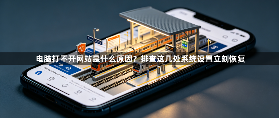 电脑打不开网站是什么原因？排查这几处系统设置立刻恢复1