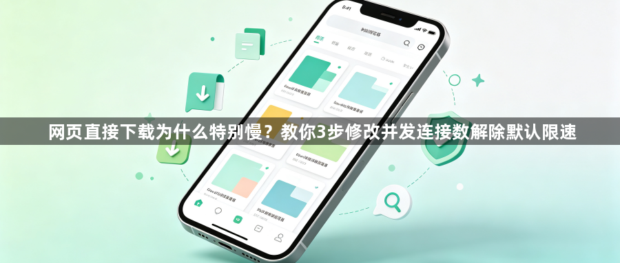 网页直接下载为什么特别慢？教你3步修改并发连接数解除默认限速1