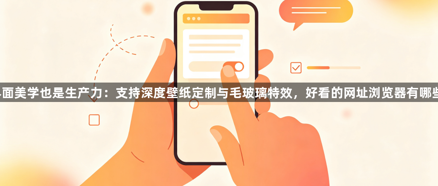 界面美学也是生产力：支持深度壁纸定制与毛玻璃特效，好看的网址浏览器有哪些？1