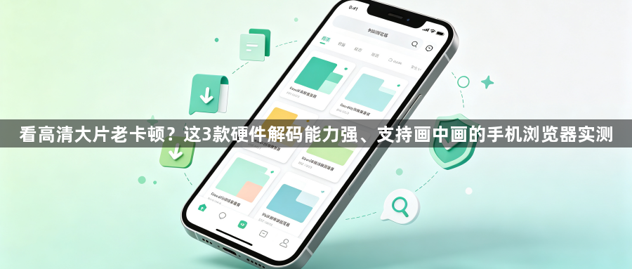 看高清大片老卡顿？这3款硬件解码能力强、支持画中画的手机浏览器实测1