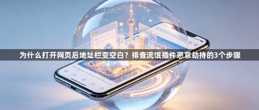 为什么打开网页后地址栏变空白？排查流氓插件恶意劫持的3个步骤1